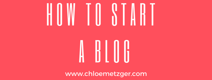 How To Start A Blog