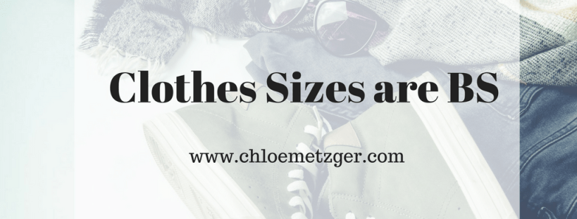 Clothes sizes are BS