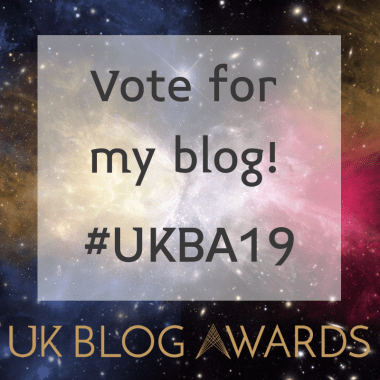 Vote for me! Badge 2 #UKBA19